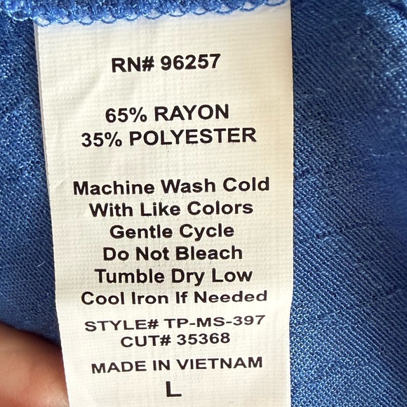 NWT PerSeption Concept Blue Button Down Shirt - Picture 6 of 11